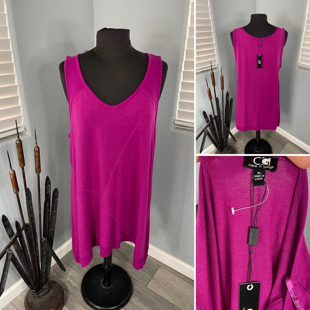 NWT Cable & Gauge dress size 1x pink.